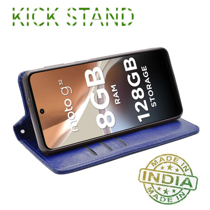Pikkme blue mobile flip cover for Moto G32 – photo 4