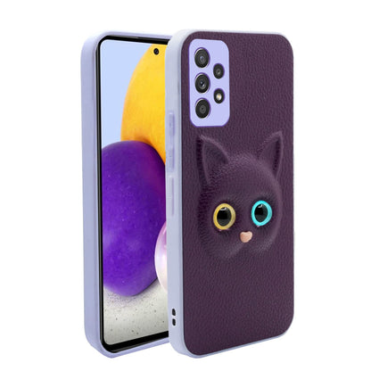  Samsung Galaxy M32 5g Kitty Back Cover -Purple