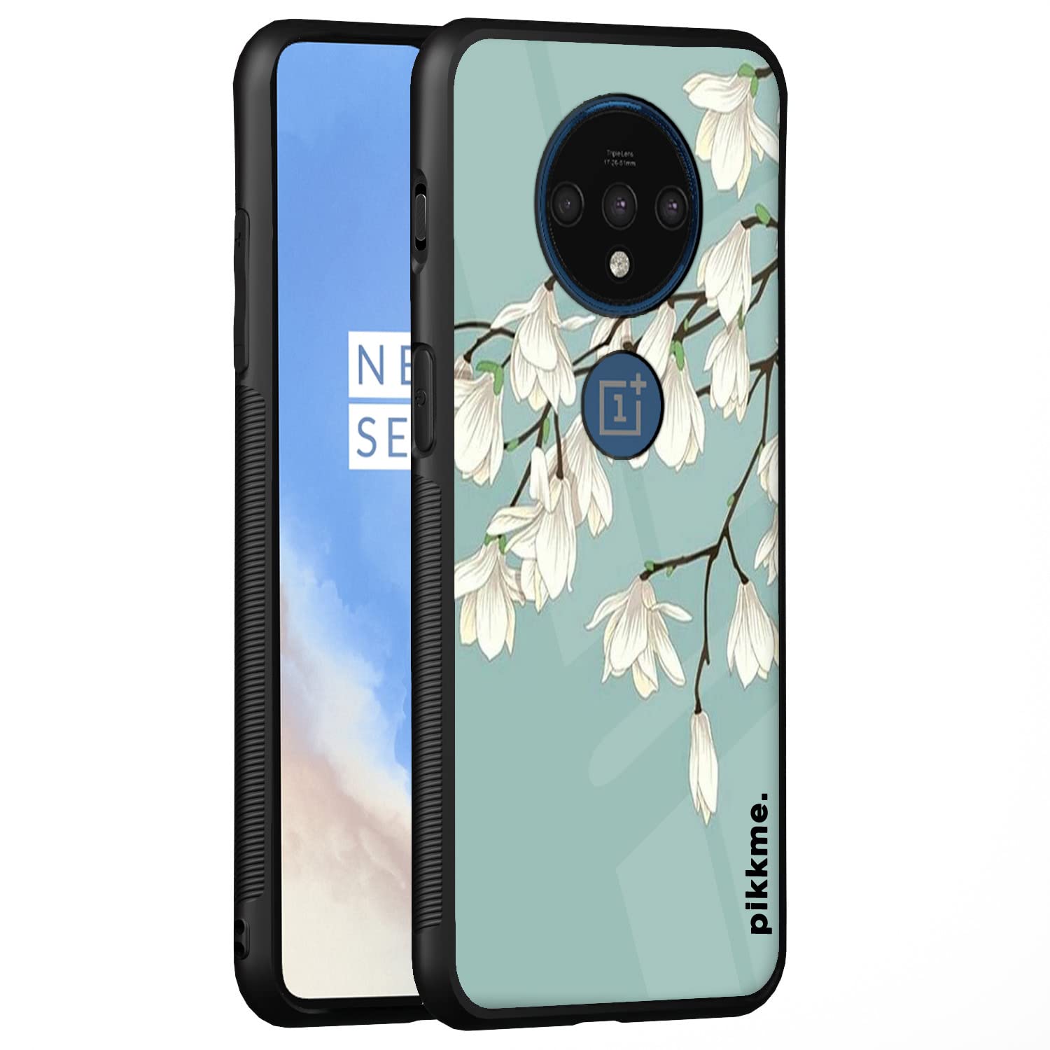 Pikkme OnePlus 7T Flower mobile back cover