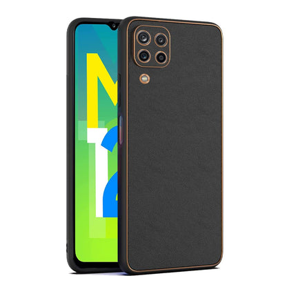 Black Chrome mobile back cover for Samsung M12/F12/A12 – Pikkme
