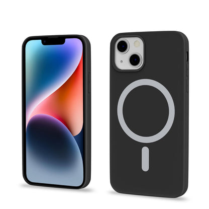 Pikkme black Soft Silicone mobile back cover for iPhone 14