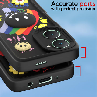 Black Soft Silicone back cover for iQOO Z9 Lite 5G/Vivo T3 Lite 5G/Vivo Y18/Y18e/Y03 – Pikkme – photo 4