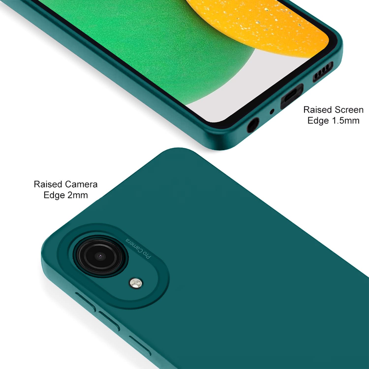Pikkme Samsung Galaxy A03 Core Liquid Silicone Back Cover | Green
