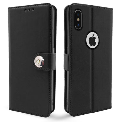 Black mobile flip cover for iPhone X/XS – Pikkme