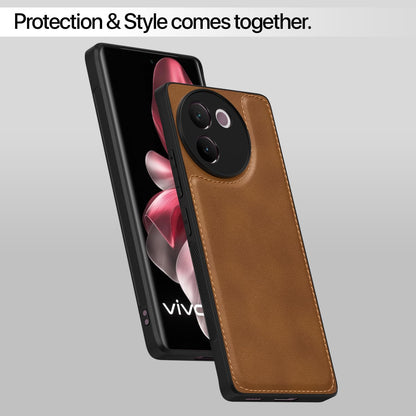 Pikkme Vivo V30e 5G Leatherback Back Case | Brown