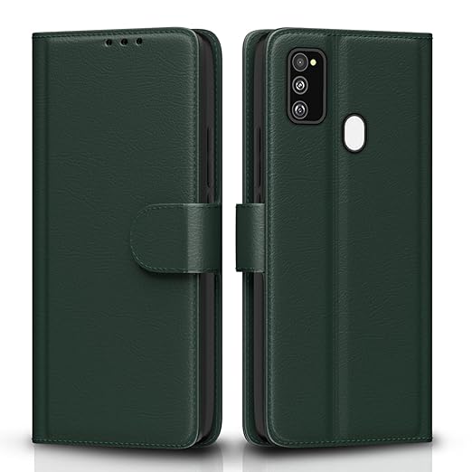 Pikkme Samsung Galaxy M30s green Flip Cover