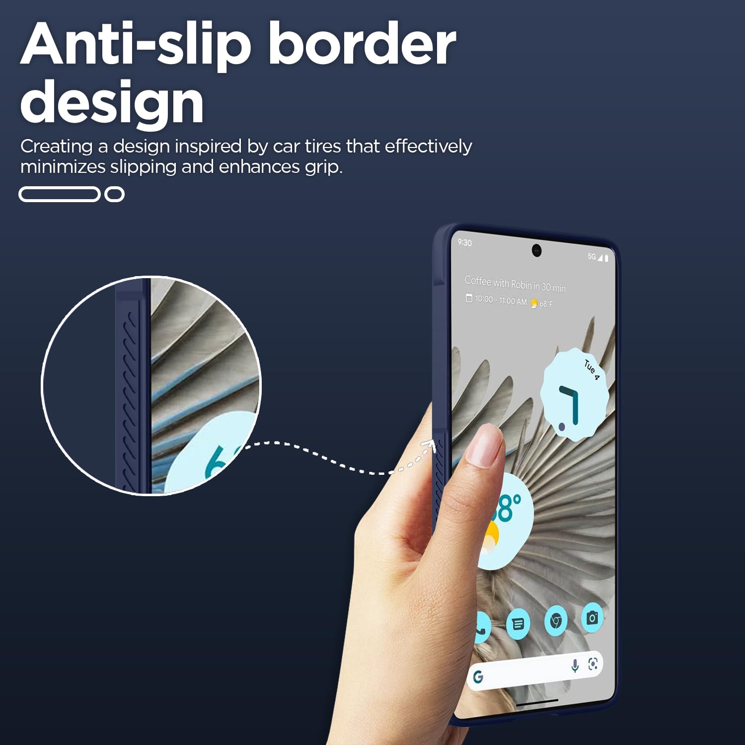 Pikkme Google Pixel 7 Pro Liquid Silicone blue back cover – photo 4