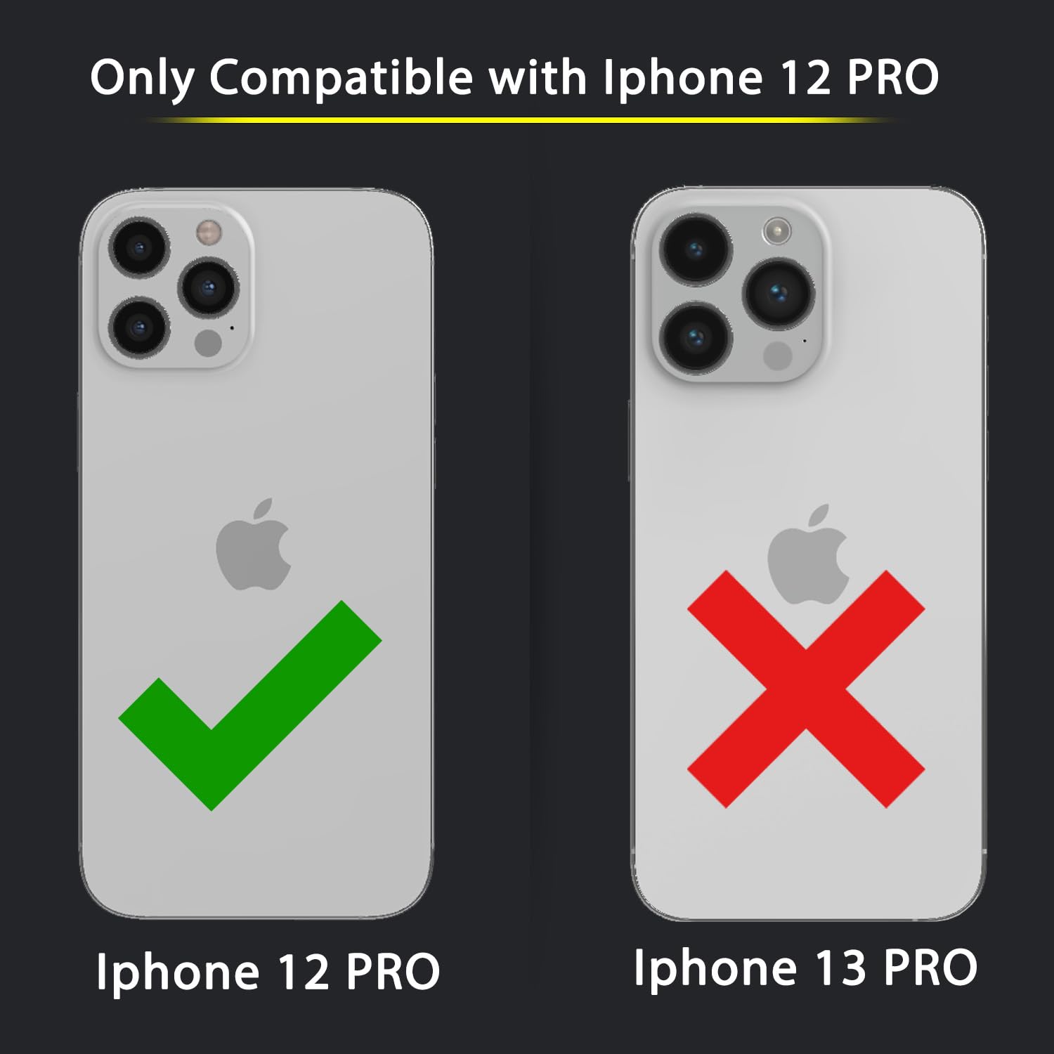 Pikkme black mobile back cover for iPhone 12 Pro – photo 2