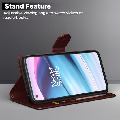 Pikkme brown mobile flip cover for OnePlus Nord CE 5G – photo 3