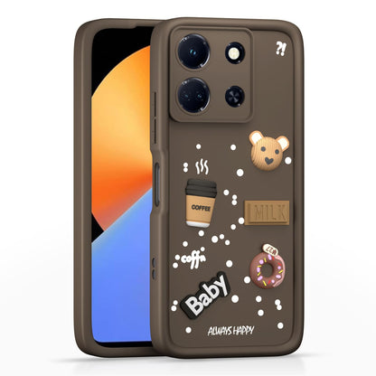 Pikkme Infinix Note 30 5G brown mobile cover