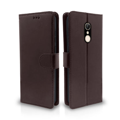 Pikkme Redmi 5 Wallet coffee mobile flip cover