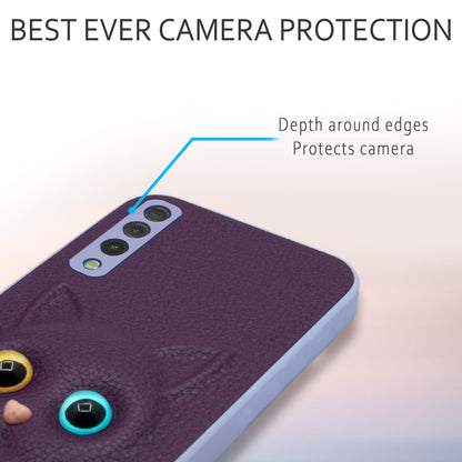 Pikkme purple Cat back cover for Samsung A7 2018 – photo 5
