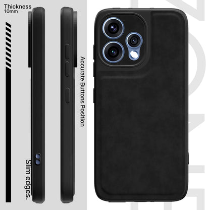 Black Leather phone cover for Oppo Reno 15 5G – Pikkme – photo 3