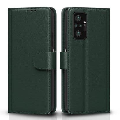 Redmi Note 10 Pro/Note 10 Pro Max wallet flip cover in green by Pikkme