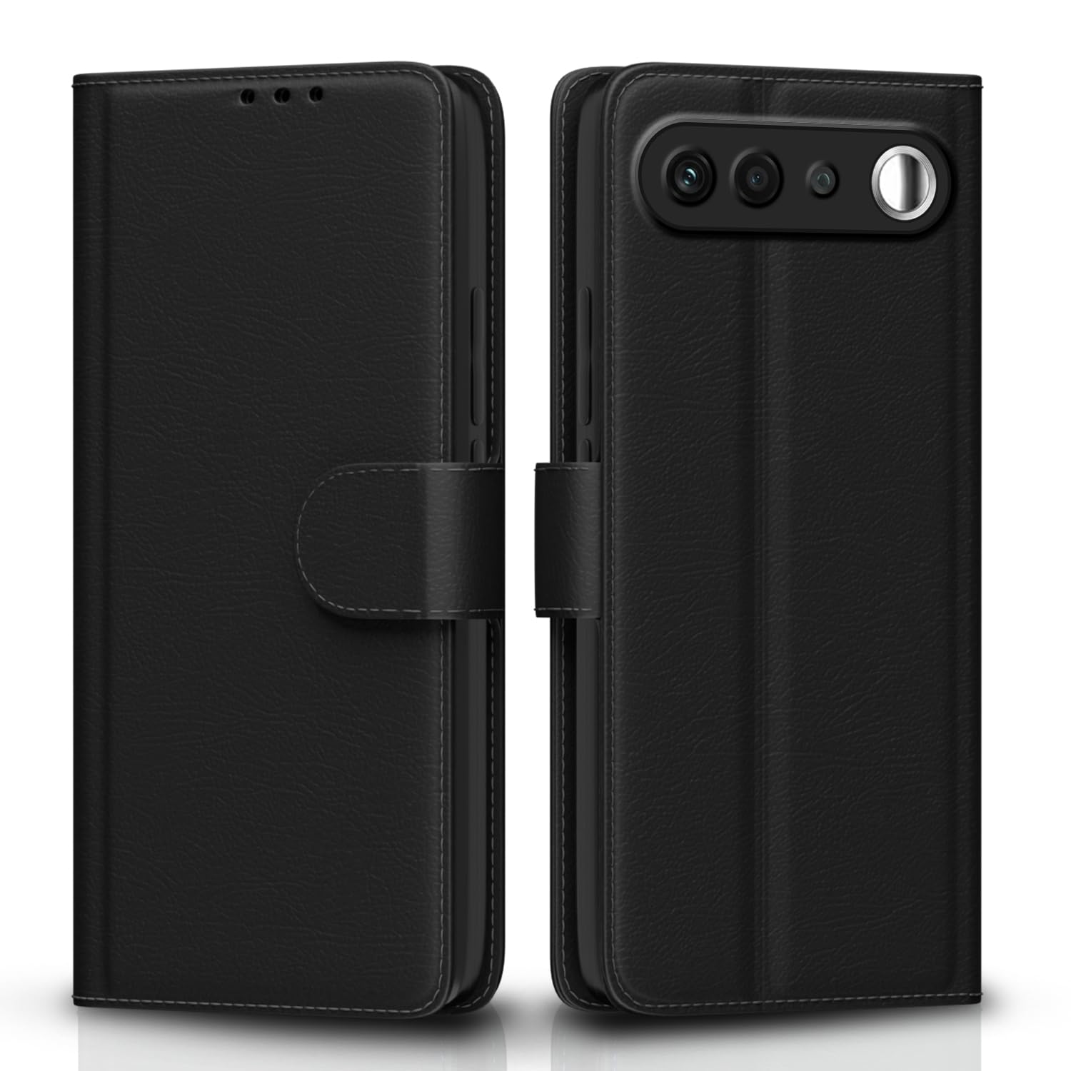 Realme 16 5G mobile flip cover in black by Pikkme