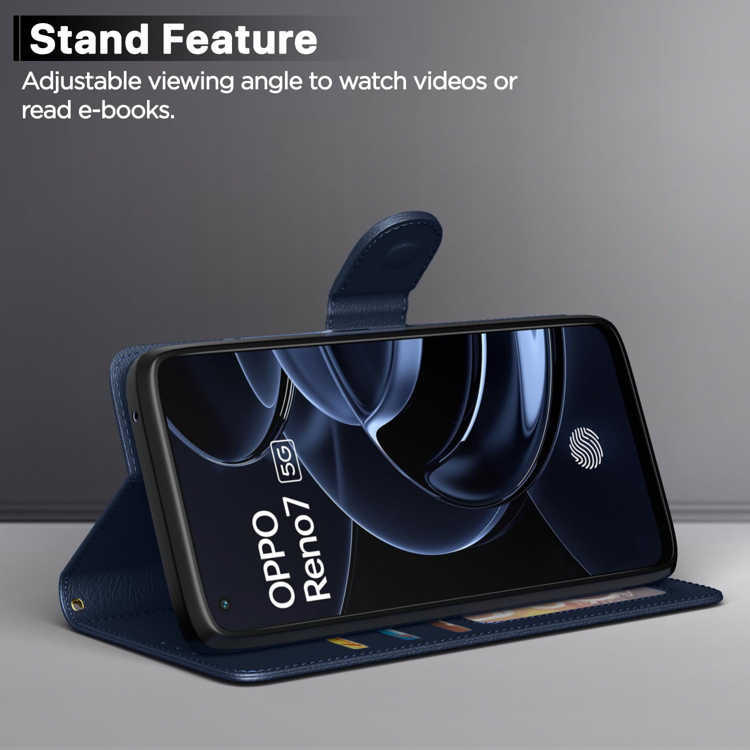 Blue flip case for Oppo Reno 7 5G – Pikkme – photo 3