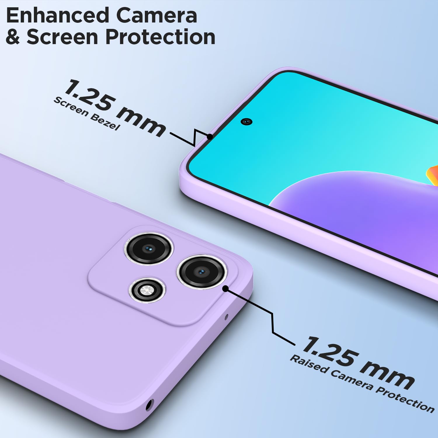 Redmi 12 5G Matte back cover in purple by Pikkme – photo 2