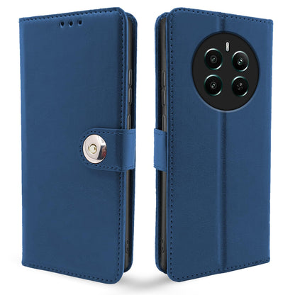 Pikkme Realme 12 Plus/P1/Narzo 70/70 Pro 5G Button blue flip case