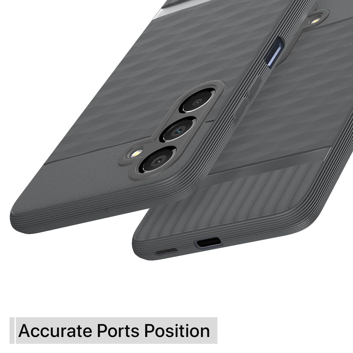 Pikkme Samsung Galaxy F15 5G / Samsung Galaxy M15 5G Gencase Back cover (Grey)