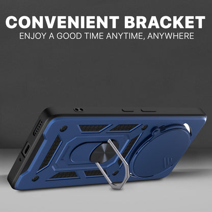 Pikkme Nothing Phone 3a Pro 5G D10 Tough Armor Back Cover (Blue)