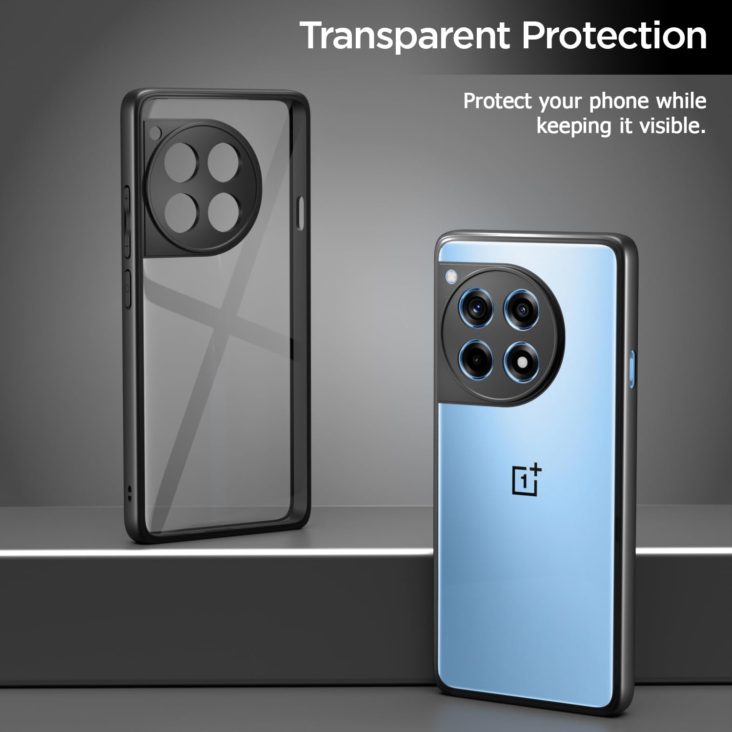 Pikkme black Hybrid mobile back cover for OnePlus 12R 5G – photo 3