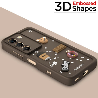 Vivo Y200e/T3 5G Silicone phone cover in brown by Pikkme – photo 3