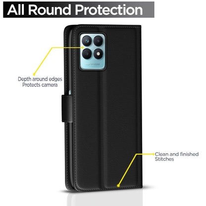 Realme Narzo 50/Oppo K10 5G flip cover in black by Pikkme – photo 4