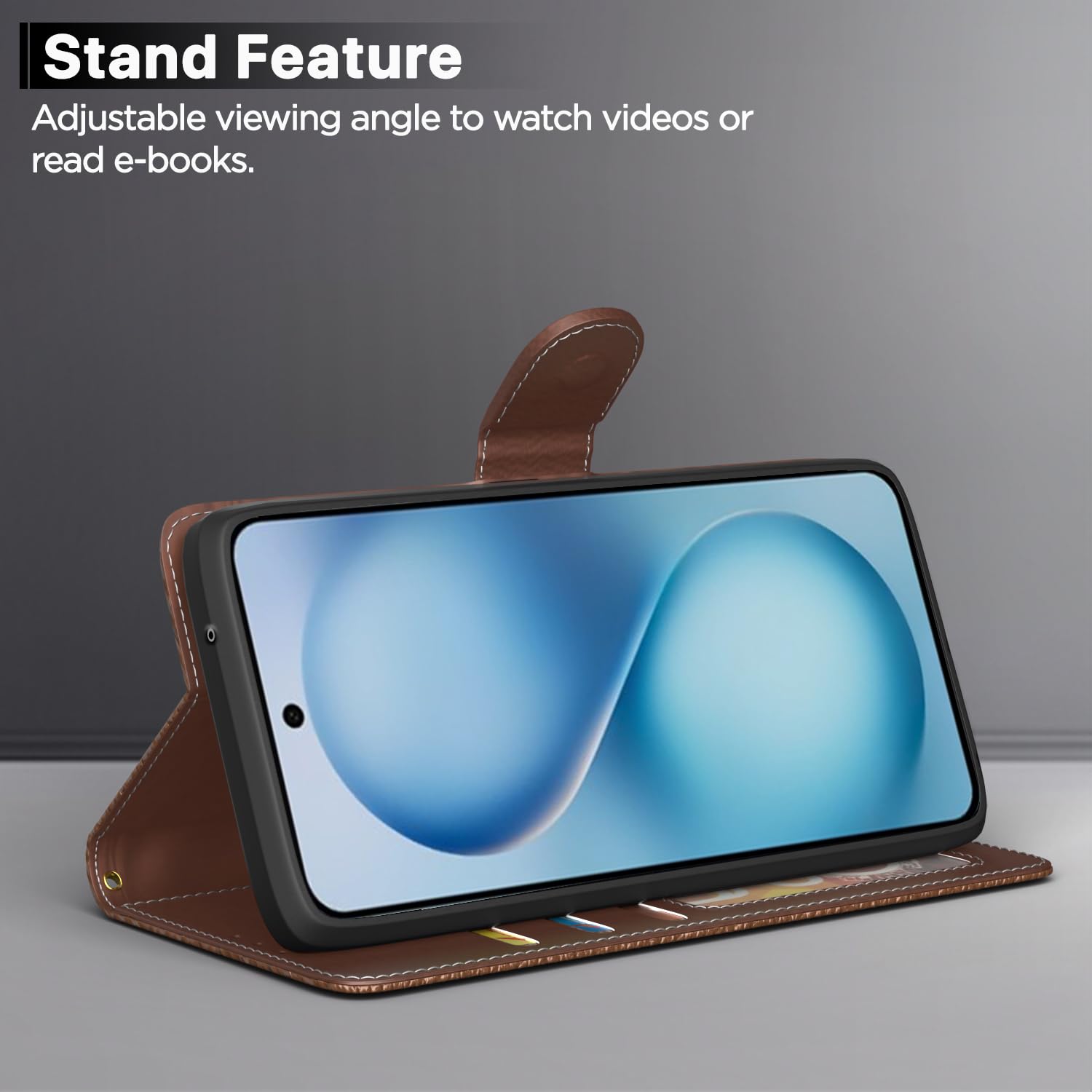 Tan mobile flip cover for Vivo V60/T4 Pro 5G – Pikkme – photo 3