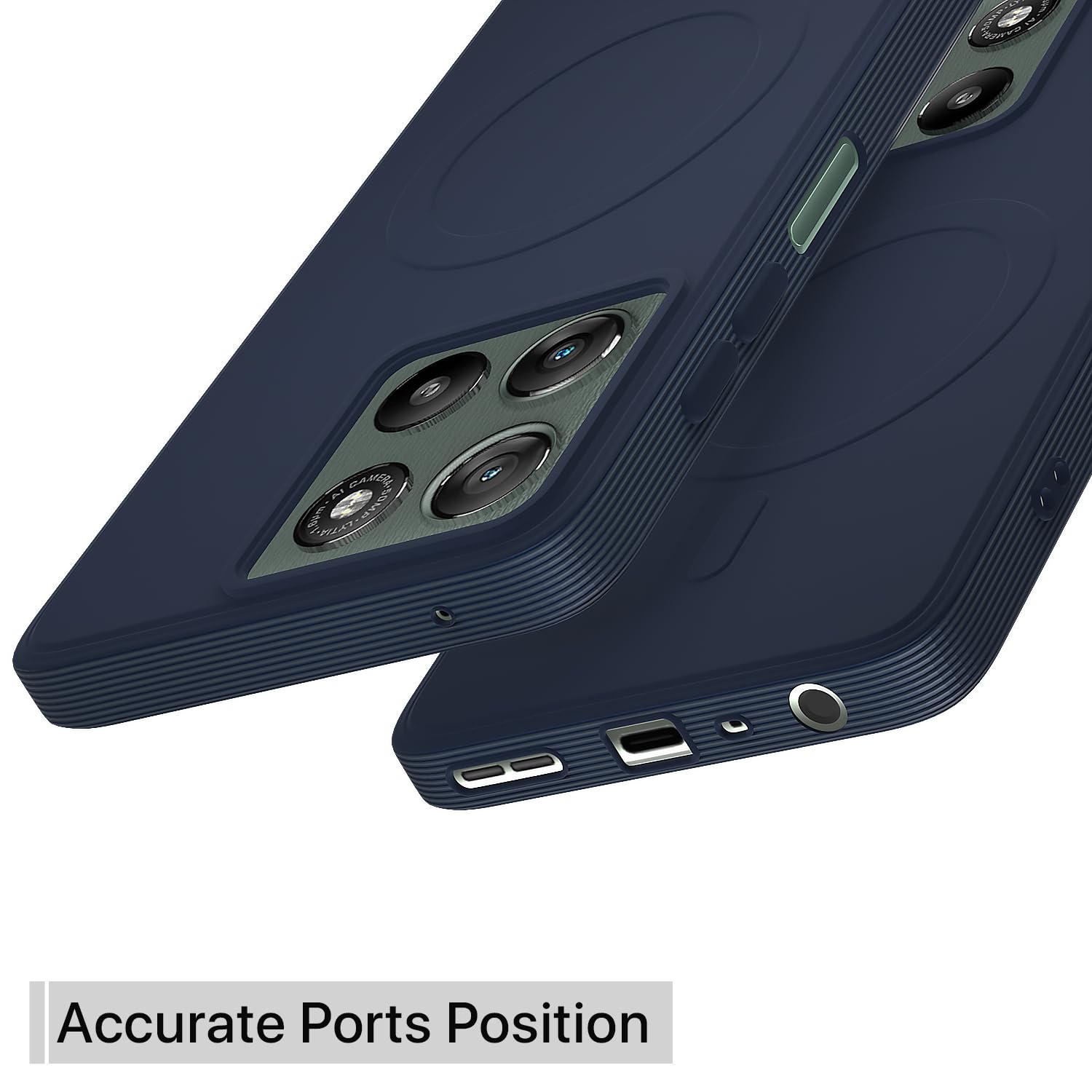 Pikkme Moto G67 Power/G57 Power 5G MagSafe blue mobile back cover – photo 4