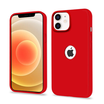 Pikkme iPhone 12/12 Pro Super Soft Silicone Back Cover (Red)