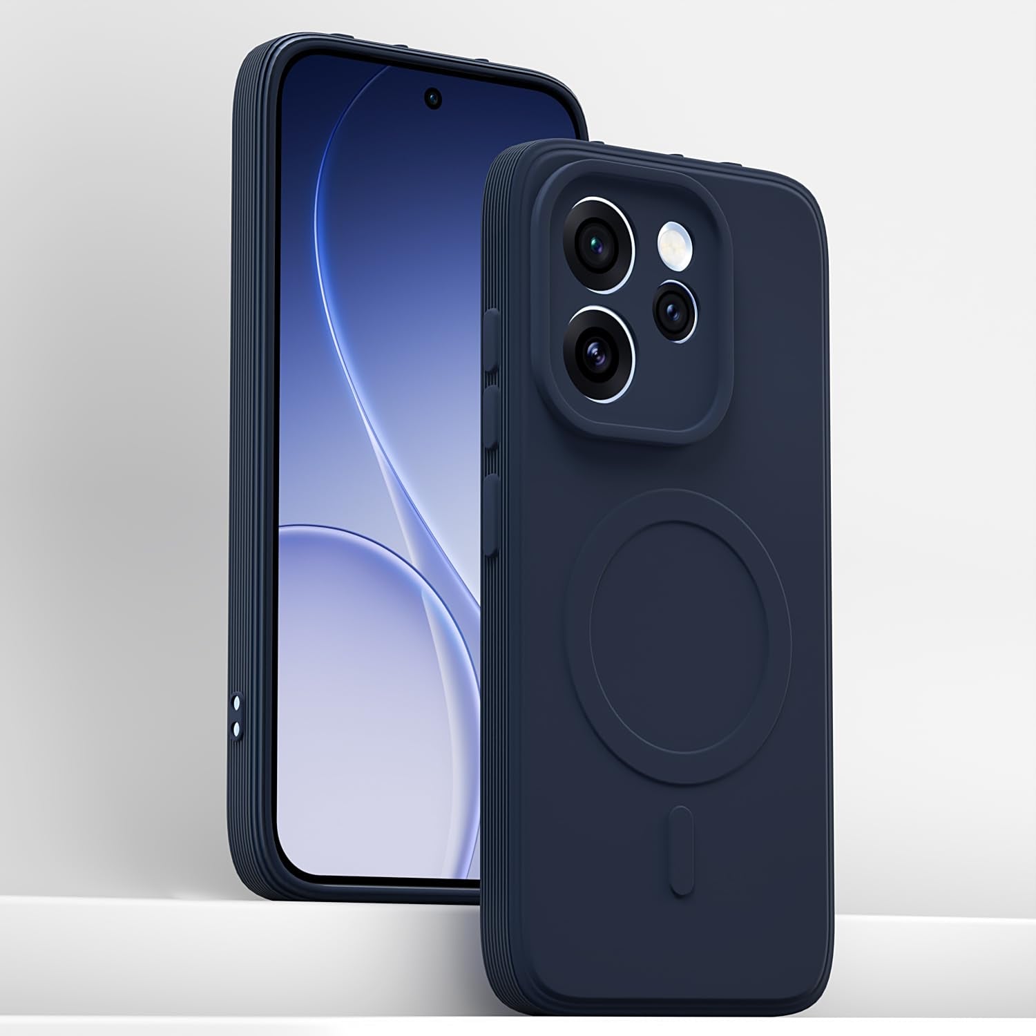 Blue MagSafe mobile back cover for Oppo Reno 15 Pro 5G – Pikkme – photo 2