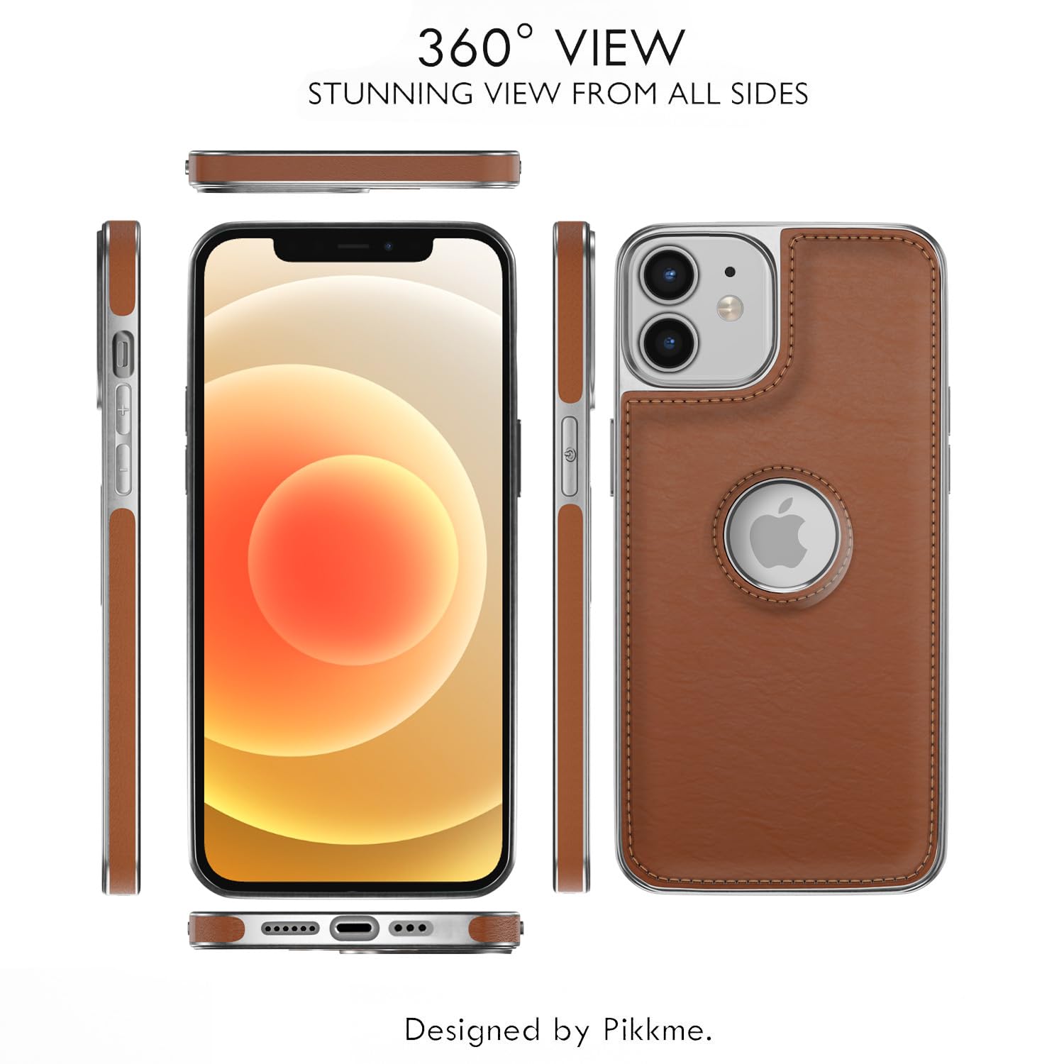 Pikkme iPhone 12/12 Pro chrome tan phone cover – photo 2