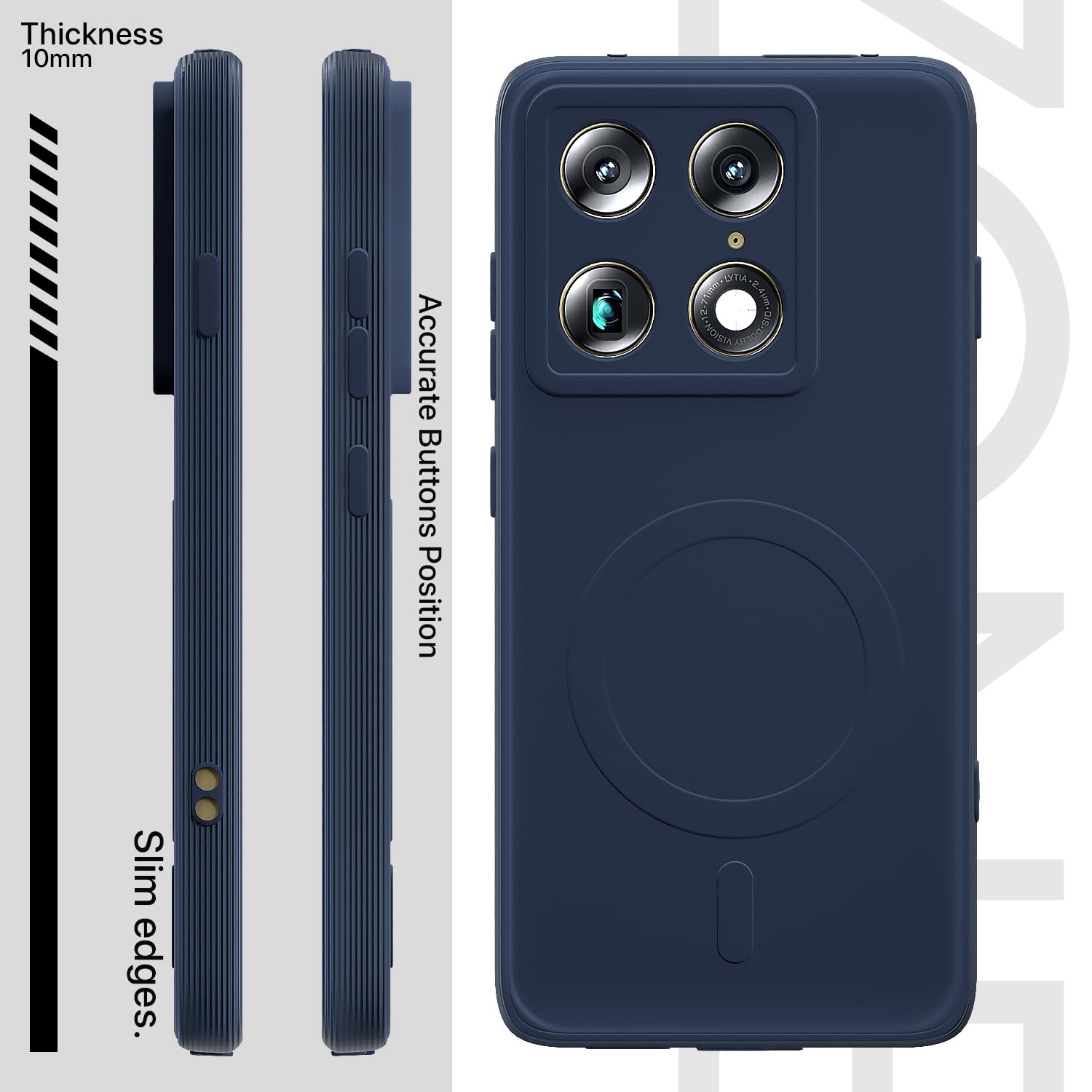 Moto Signature 5G MagSafe mobile cover in blue by Pikkme – photo 3