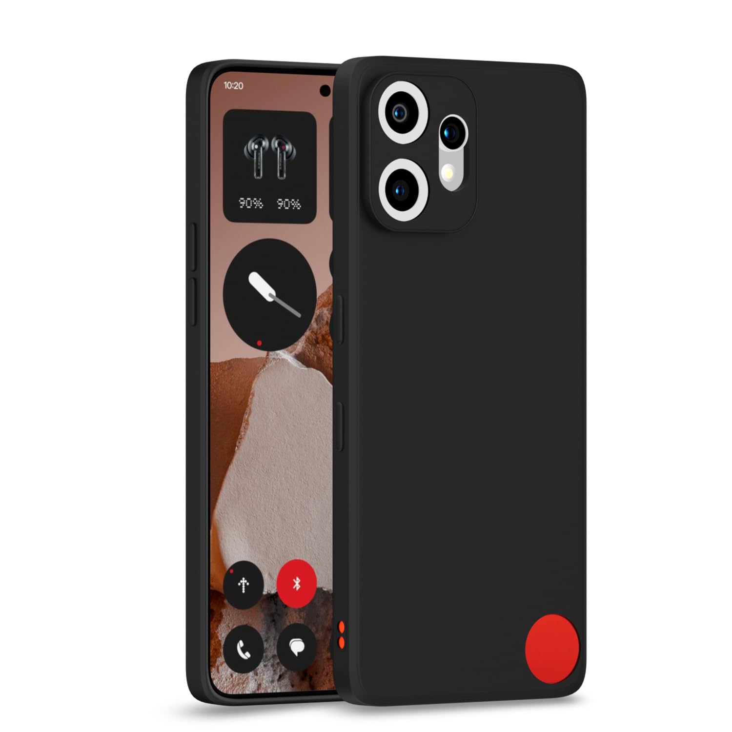 Pikkme black mobile cover for CMF Phone 2 Pro 5G