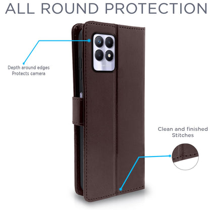 Coffee wallet flip cover for Realme Narzo 50/8i 4G – Pikkme – photo 4