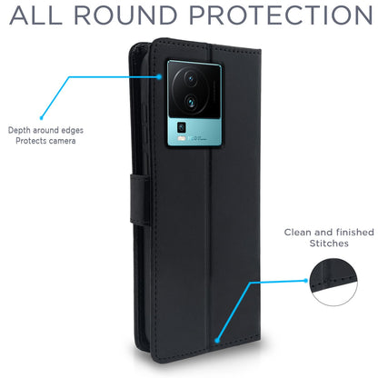 Pikkme iQOO Neo 7 Pro 5G black mobile flip cover – photo 4