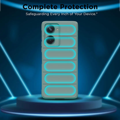 Realme 10 4G Liquid Silicone mobile back cover in green by Pikkme – photo 2