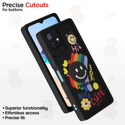 Pikkme Vivo T1/Y75/iQOO Z6 5G Soft Silicone black mobile cover – photo 6