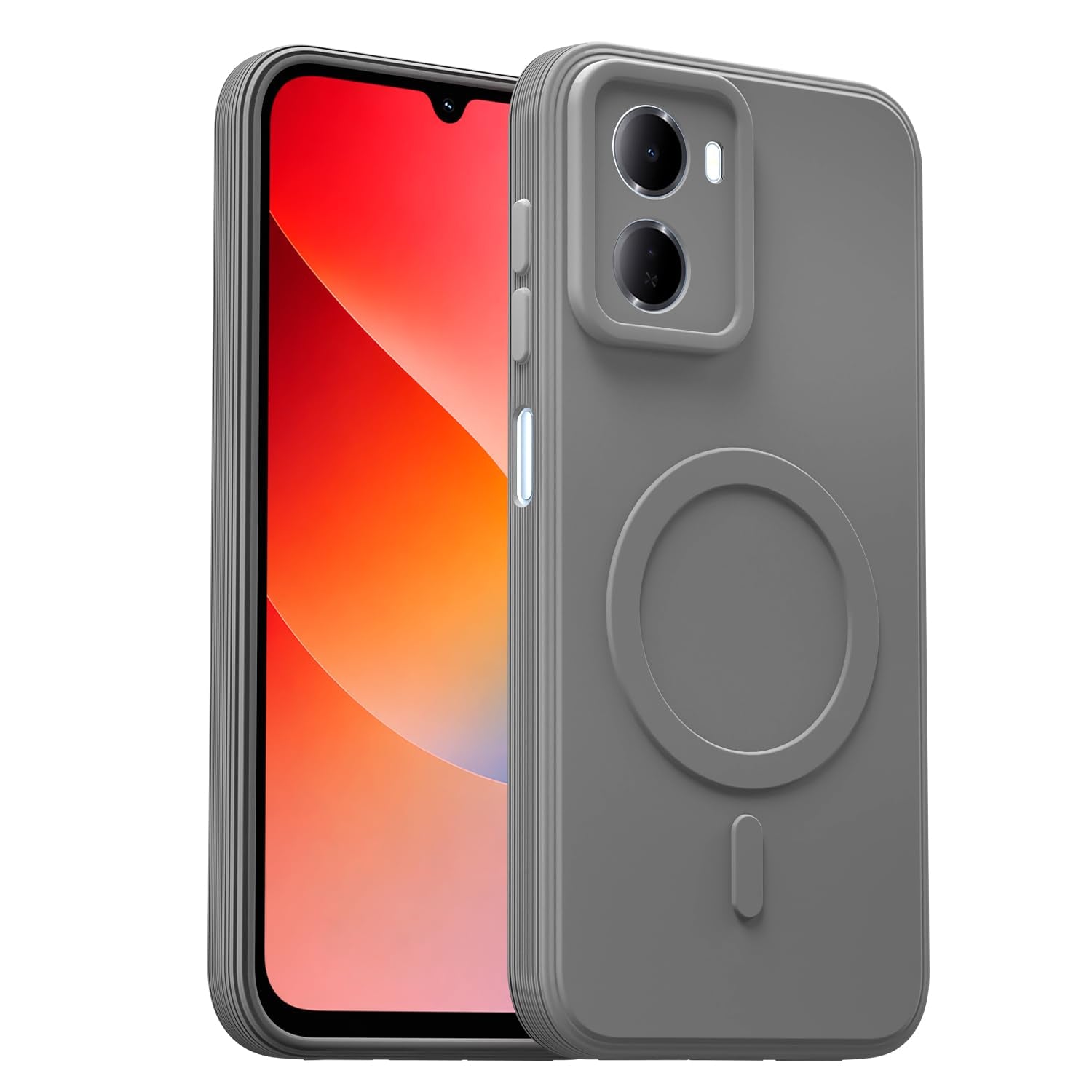 Redmi 15A 5G MagSafe phone cover in grey by Pikkme