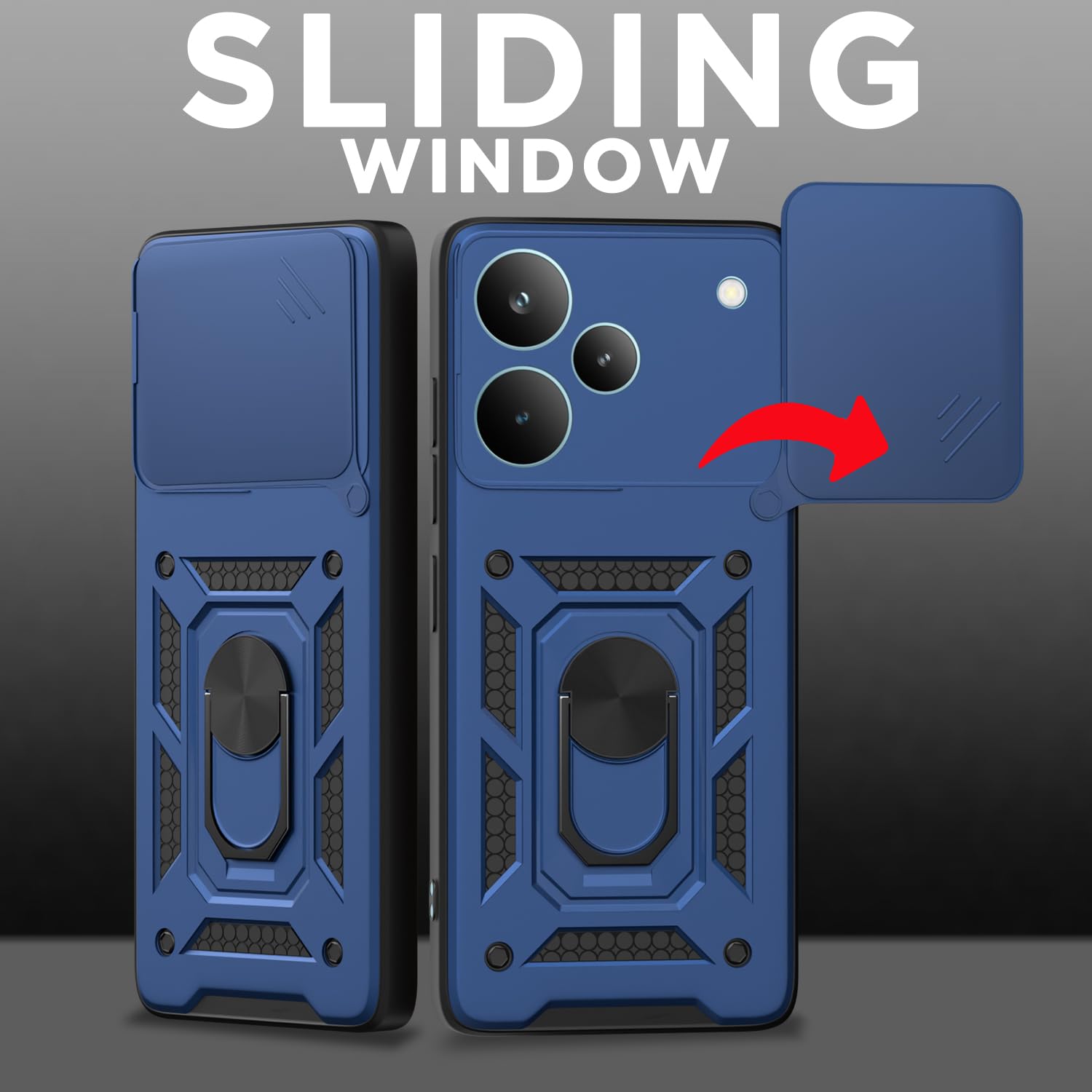 Pikkme blue D10 Camera Shield mobile back cover for Realme P4 Pro 5G – photo 2