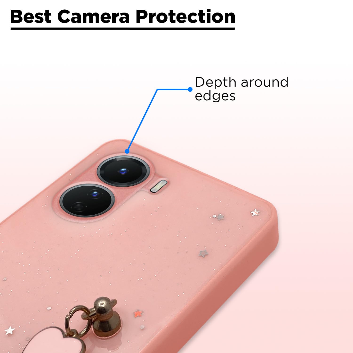 Vivo Y16 Chain back cover in pink by Pikkme – photo 2