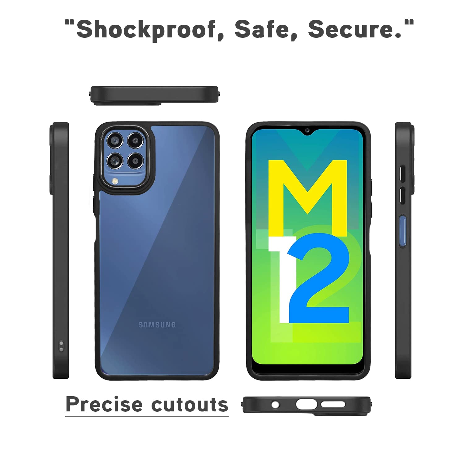 Pikkme black Chrome back cover for Samsung M12/A12/F12 – photo 3