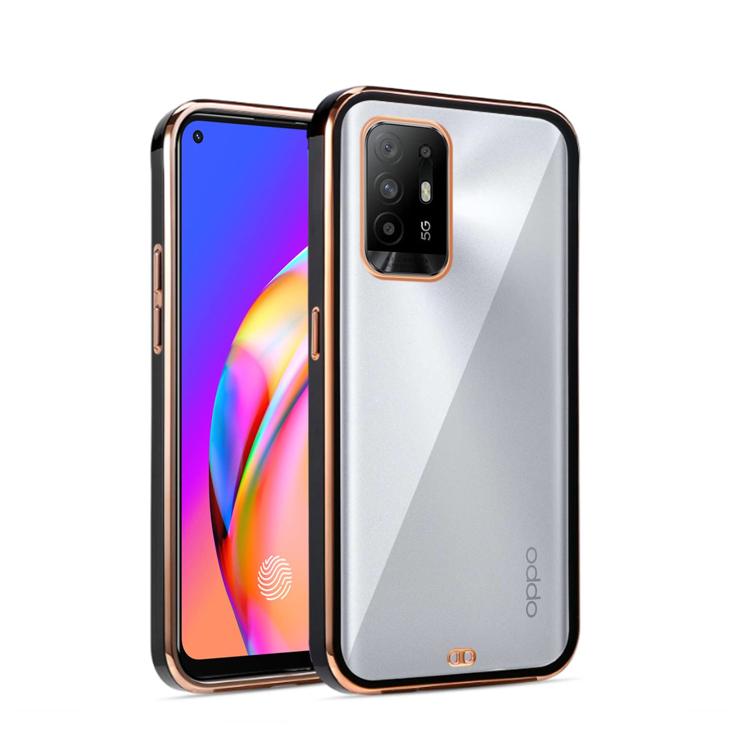 Pikkme black phone cover for Oppo F19 Pro Plus 5G
