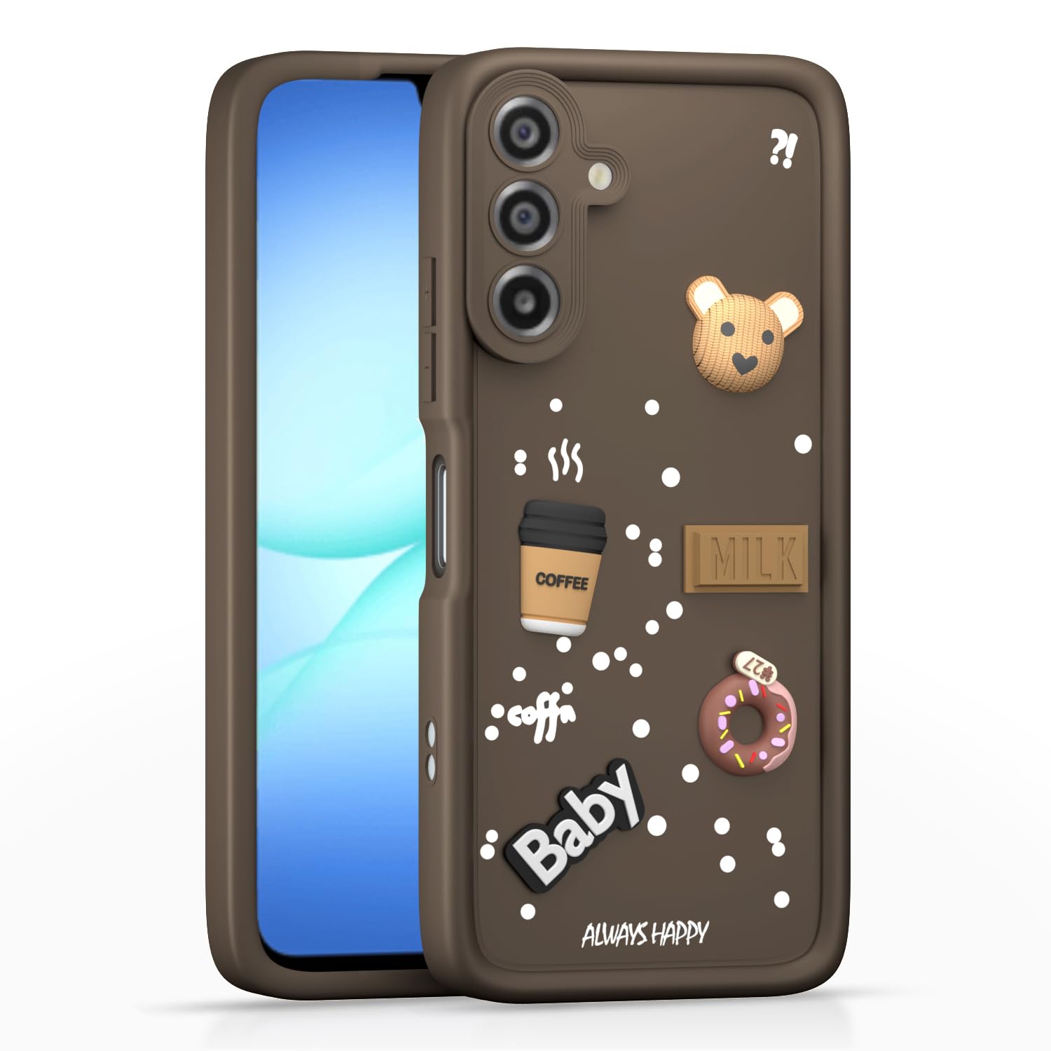 Brown phone cover for Samsung M17 5G/A17 5G/F17 5G/3D – Pikkme