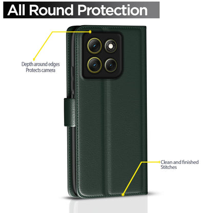 Pikkme Moto G86 Power 5G Wallet green flip cover – photo 4