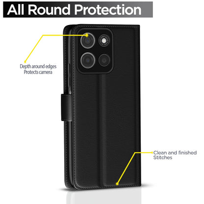 Black Wallet flip case for Moto G15 – Pikkme – photo 4