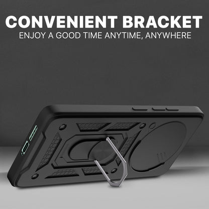 Pikkme Realme P3 Pro 5G D10 Tough Armor Back Cover (Black)
