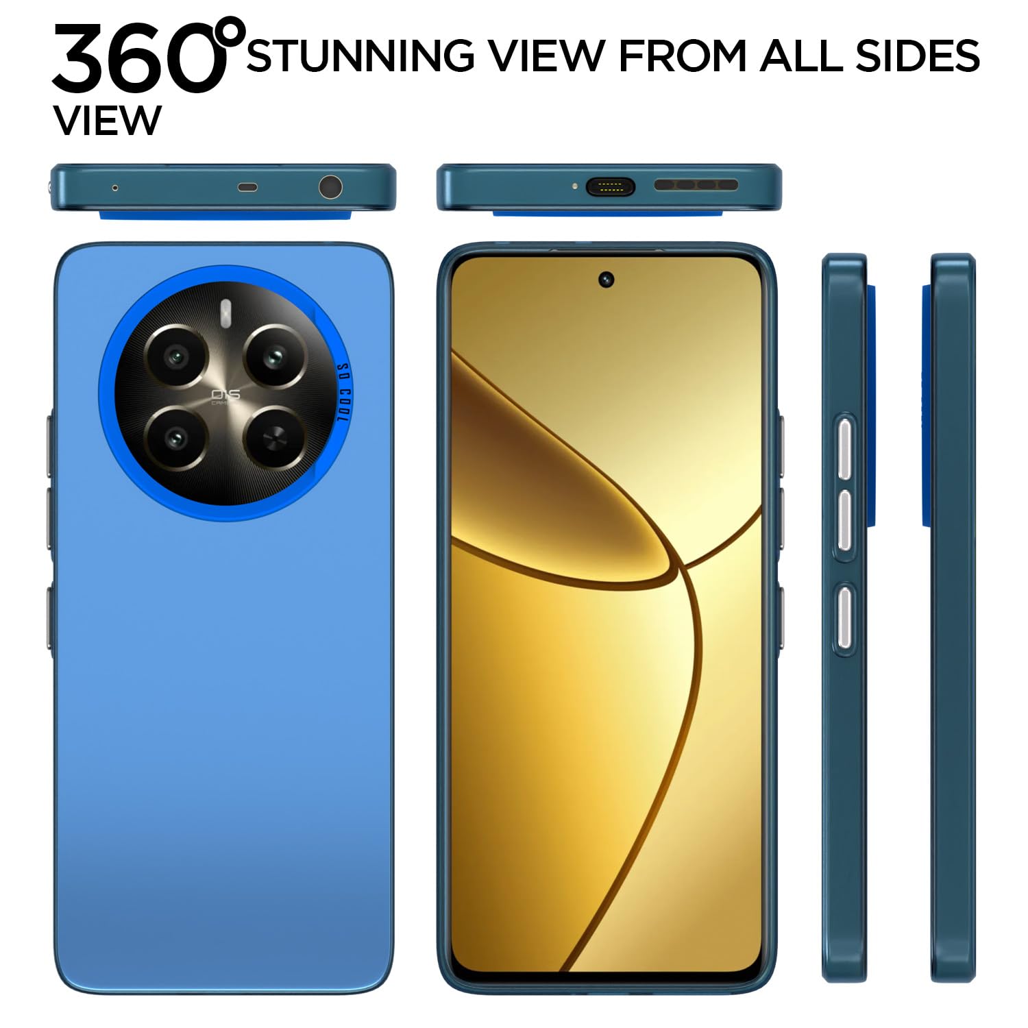 Pikkme Realme 12 Plus/P1/Narzo 70/70 Pro 5G blue phone cover – photo 3
