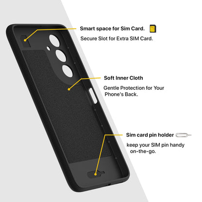 Pikkme Samsung Galaxy F15 5G / Samsung Galaxy M15 5G Gencase Back cover (Black)