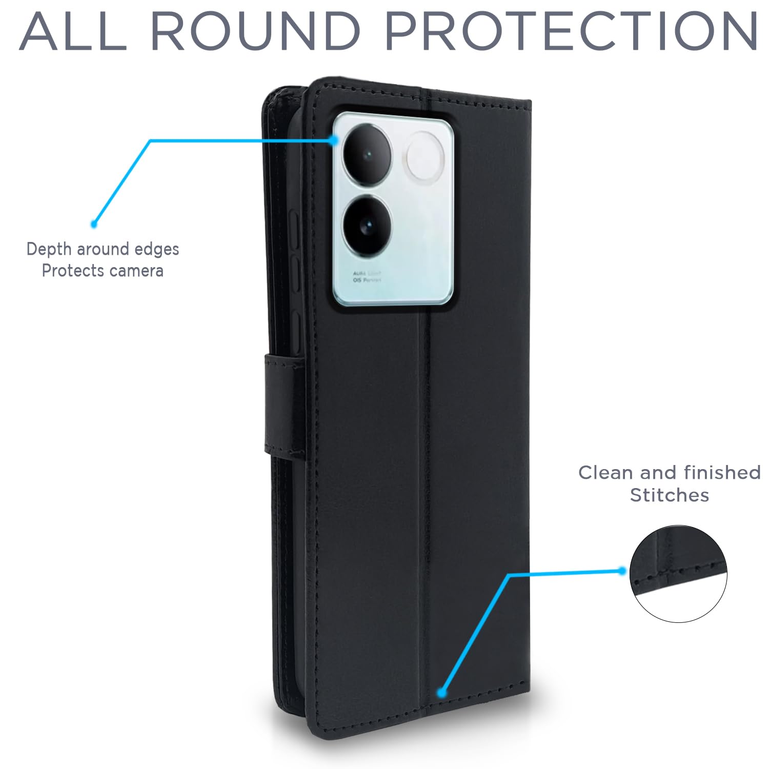 Pikkme Vivo T2 Pro 5G black flip cover – photo 4